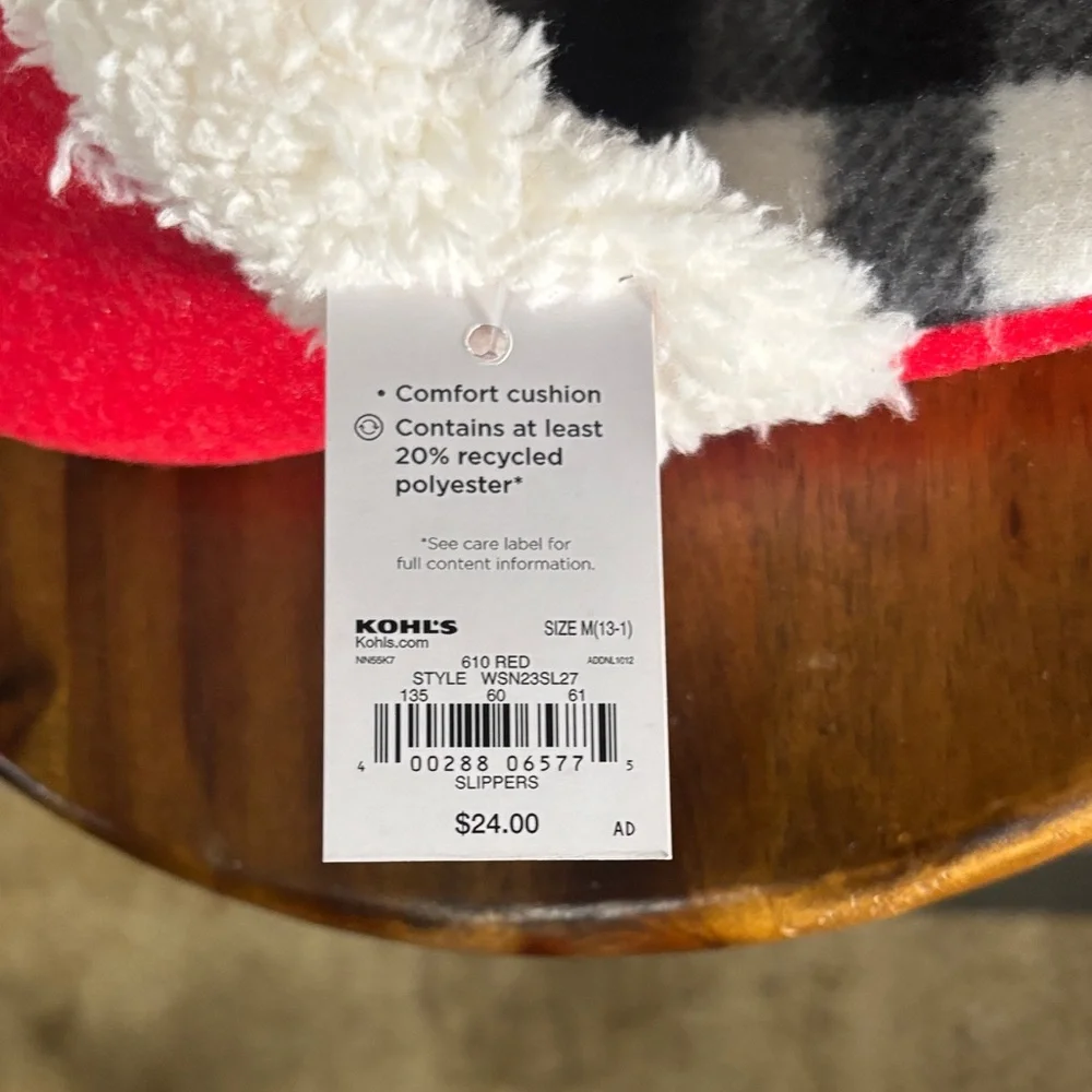 Cozy Red Kids Slippers with Plush Lining